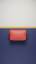 Coral Red Crossbody Bag